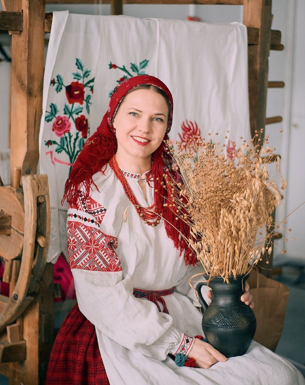 Women in Slavic costumes in Bogor
