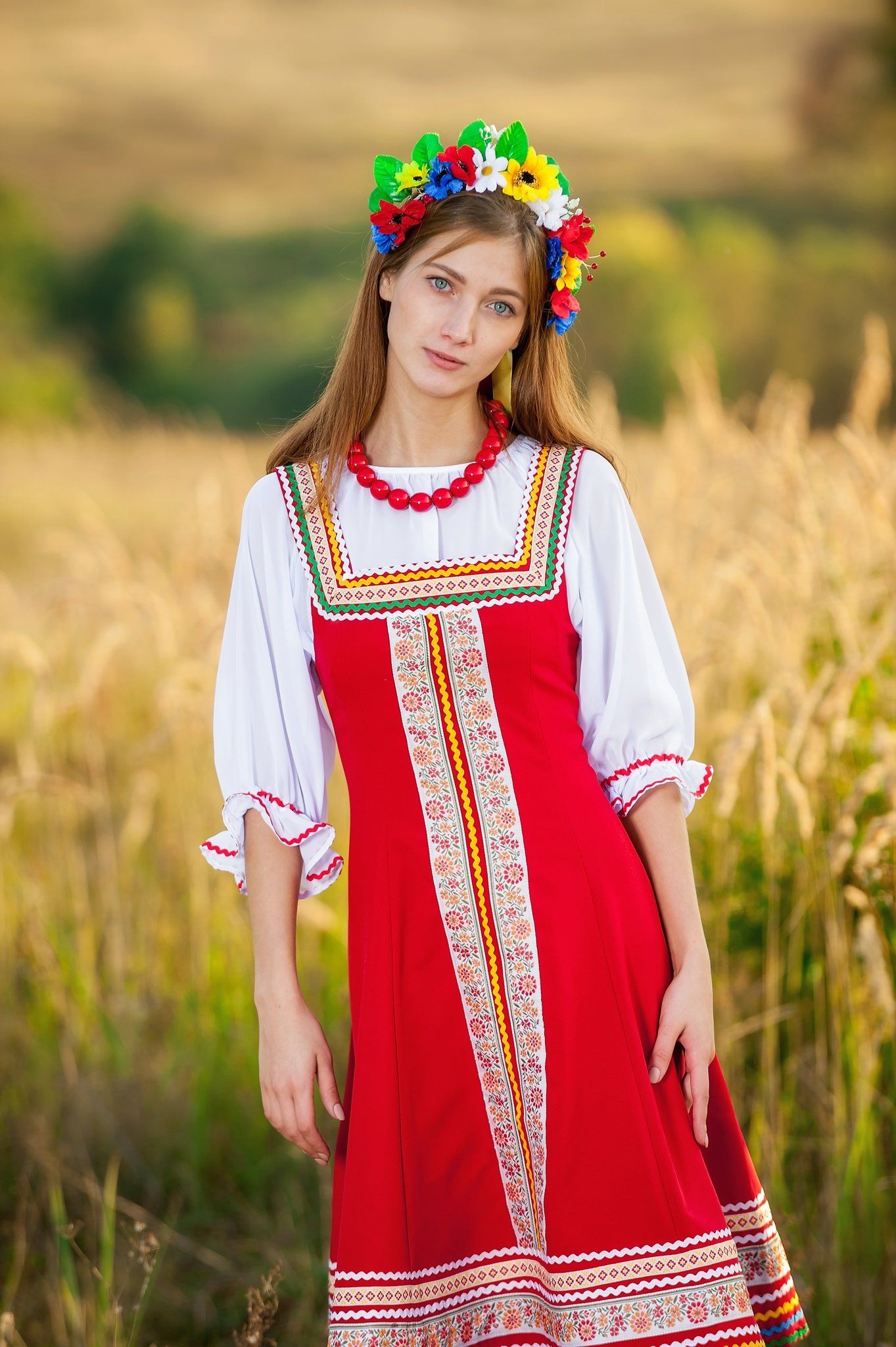 Women in Slavic costumes in Bogor