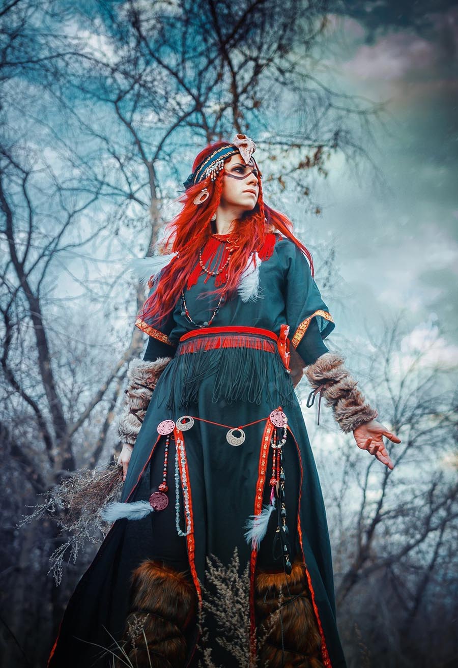 Girls in Slavic costumes underwear in Bogor